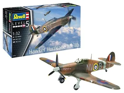 Revell 04968 - 1/32 Hawker Hurricane Mk IIb Aircraft Model Kit • £42