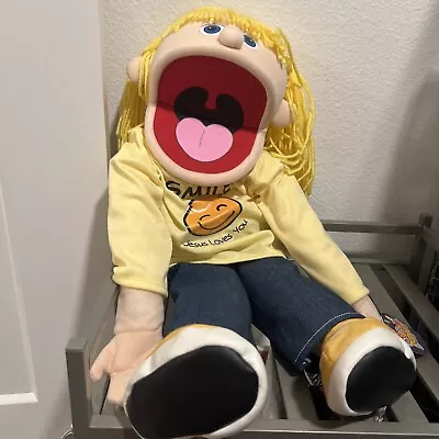 25  Smile Jesus Loves You Peach Girl Full Body Christian Ministry Puppet  • $50