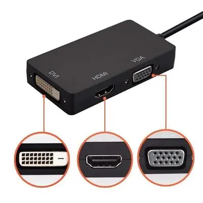 Thunderbolt/Mini Display Port/DP To VGA/HDMI/DVI Adapter For Macbook Pro Air Mac • $10.49