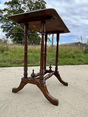 Antique Georgian Hall Table Solid Country Turned Console Console Side Table  • £170.99