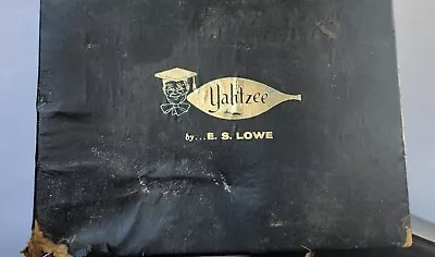 Vintage 1961 Yahtzee Deluxe  E S Lowe Game Black Box Complete? • $4.99