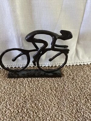 $30 • Buy Brutalist Metal Man On Bicycle 