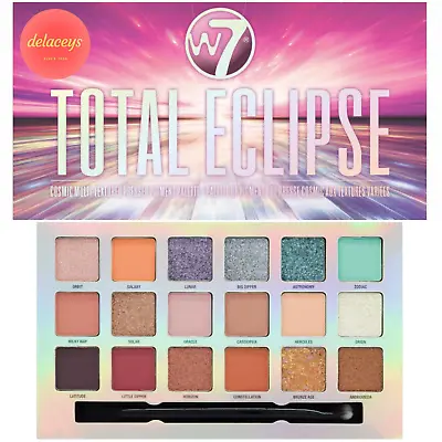 W7 Total Eclipse Multi-Coloured Eyeshadow Palette - MATTE DUO-CHROME & GLIMMER! • £8.98