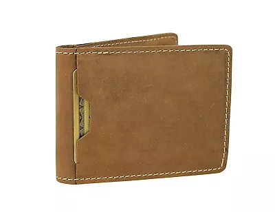 Vagarant Traveler Full Grain Leather Compact Wallet Card Holder B189 • $15