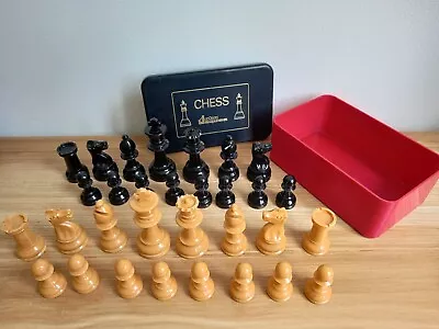 £19.95 • Buy Vintage Jaques Chess Set With Box - One Piece Missing