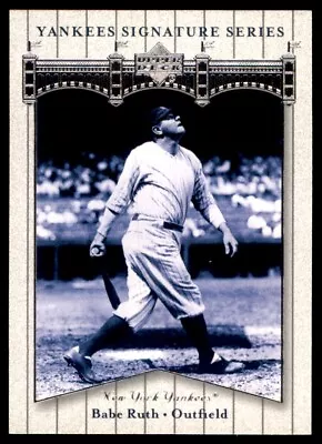2003 MINT ^^ Upper Deck Yankees Signature Series Babe Ruth New York Yankees #4 • $3.99