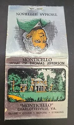 Matchbook Monticello Charlottesville Virginia • $4.99