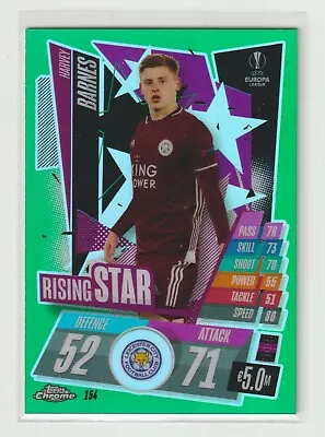 2020-21 Topps Chrome Match Attax Green 082/099 [ Harvey Barnes ] Leicester City • $4.99