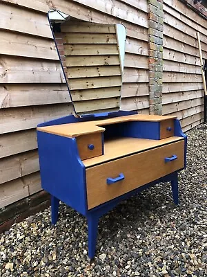 1950s Retro G-Plan Dressing  Table E Gomme ‘Brandon’ Range Upcycled And Waxed • £200