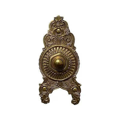 £24.20 • Buy Victorian Brass Door Bell Push Button Sunburst Restoration Hardware
