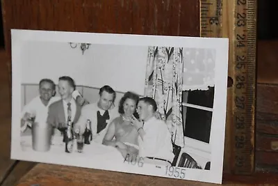 Vintage Photo 1955 Party Pretty Women And Men • $5