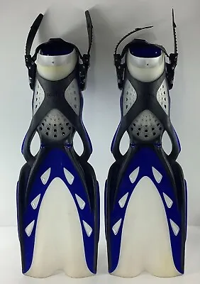 Mares X-Stream Open Heel Scuba Dive Snorkeling Efficient Fins XL X-Large Blue • $139.39