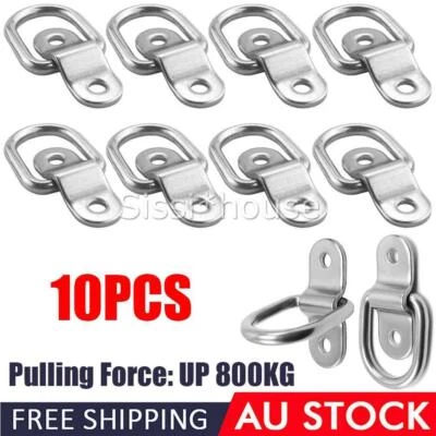 10PCS Heavy Duty Tie Down D Ring Lashing Ring Anchor Point Trailer Mount Truck • $19.60