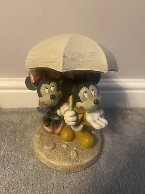 Disney Henri Studio MICKEY & MINNIE MOUSE Rainy Day Umbrella MODEL STATUE FIGURE • £15