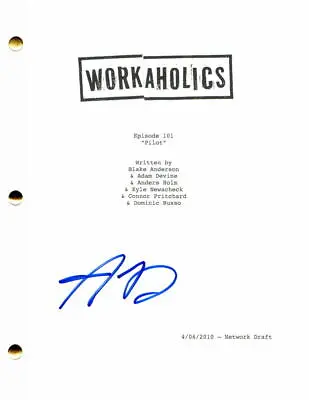 $491.48 • Buy Adam Devine Signed Autograph Workaholics Full Pilot Script - Pitch Perfect Star