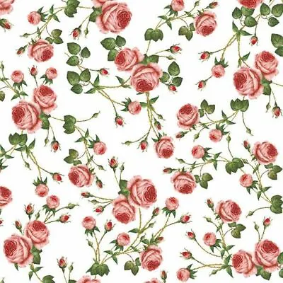 TWO Individual Paper Lunch Decoupage Napkins MINIATURE FLOWERS Roses Flower Rose • $1.80