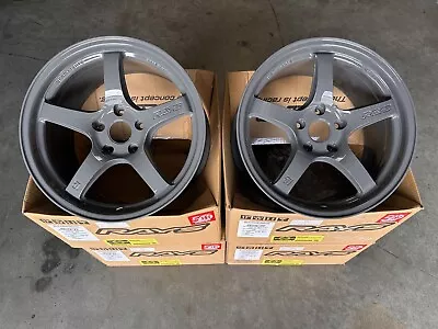 RAYS GRAMLIGHTS 57CR 17x9 5x114 38 WHEELS RIMS FOR CIVIC S2000 S2K GLOSSY GRAY • $1795.95