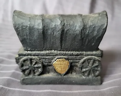 $12 • Buy VTG Pennsylvania Carved Coal Souvenir Covered Wagon Conestoga Prairie Schooner