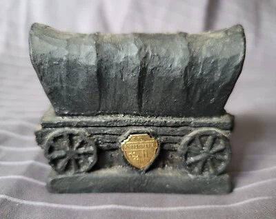 $8.99 • Buy VTG Pennsylvania Carved Coal Souvenir Covered Wagon Conestoga Prairie Schooner