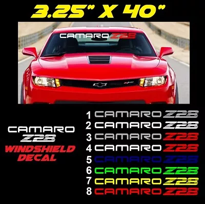 $21.99 • Buy CAMARO Z28 Chevrolet Windshield Sticker Logo Vinyl Decal Graphic Lettering 40 