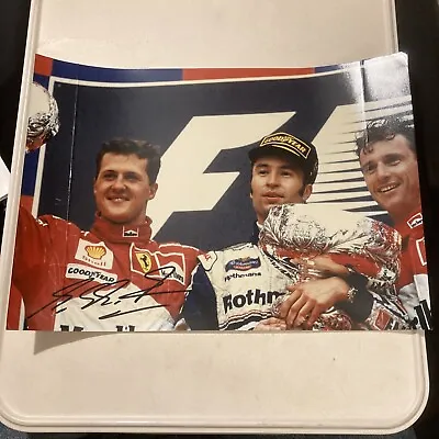 Michael Schumacher Signed Photo 11”x8” • $112.06