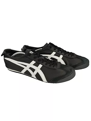 Asics Onitsuka Tiger Mexico 66 Shoes Men's Size US 13 Black/White Runners • $119.95