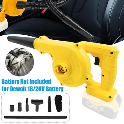 Cordless Leaf Blower For Dewalt 20V Battery 2in1 Electric Leaf Blower Vacuum Kit • £23.63