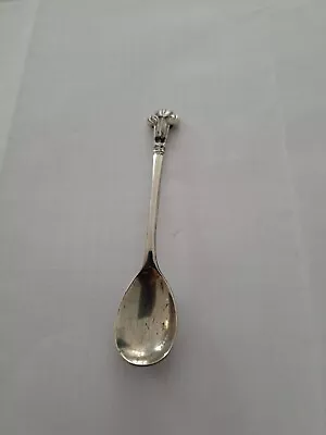Vintage EPNS Mustard Spoon Decorated With  The Prince Of Wales  Feathers Top • £1.99