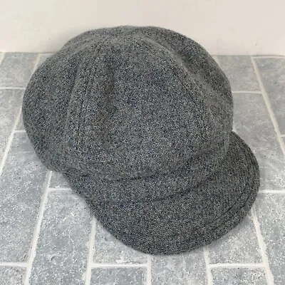 Failsworth Harris Tweed Cap Hat One Size 100% Wool Grey Peaky Blinders Esq. VGC • £14.99
