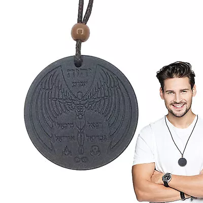 Volcanic Stone Necklace Flying Man Stone Pendant Quantum Necklace Volcanic Stone • $11.33