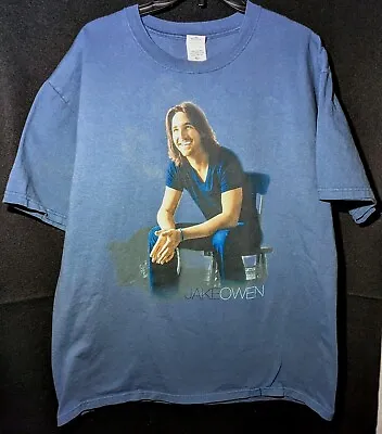Jake Owen Easy Does It Tour T-Shirt Vintage Blue Size XL (Pre-owned) • $19.15