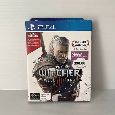 The Witcher 3 Wild Hunt: PlayStation 4 Ps4 Video Game *Mint* Complete + Bonus • $27.95