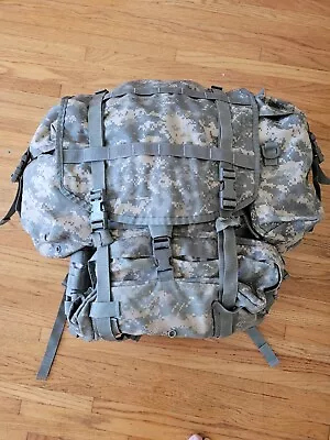 US MILITARY MOLLE II Large Rucksack Field Pack Complete Frame Pouches Straps ACU • $17.99