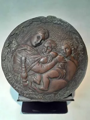 Madonna Of The Chair Bronzed Plaque • $125