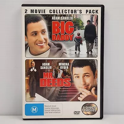 Big Daddy & Mr. Deeds DVD Movie Adam Sandler Winona Ryder Comedy Romance Reg 4 • $3.75