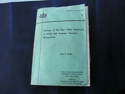 1967- Geological Survey-Red Valley Sandstone In Forest & Venango Counties Pa. • $25