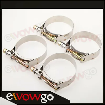 1'' To 4'' Stainless Steel T-Bolt Clamp Turbo Intake Pipe Silicone Hose Clamp • $17.16