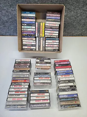 VTG Cassettes Lot Of 94 Tapes 70s 80s Music POP ROCK RAP Madonna U2 Prince MJ • $58.99