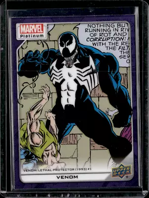 VENOM 2023 Upper Deck Marvel Platinum Purple Rainbow #124 • $3.75