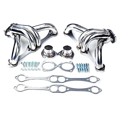 Stainless Shorty Hugger Headers For 283-400 Small Block Chevy Street Rod SBC • $125.99