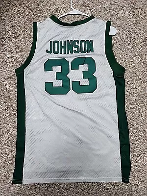 Magic Johnson Michigan State Spartans University Jersey #33 Size  Large  • $38.99