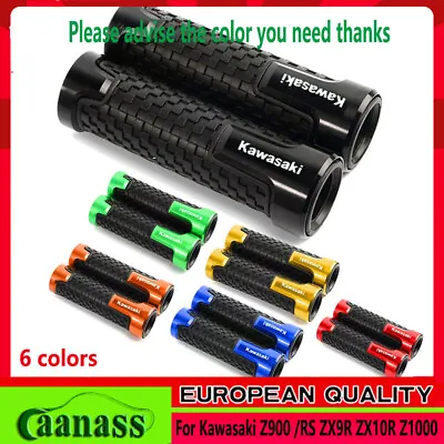 For Kawasaki Z900 /RS ZX9R ZX10R Z1000 22mm CNC Accessorie Handlebar Hand Grips • £9.60