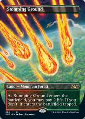 Stomping Ground - Foil - Borderless X1 - Unfinity - NM-Mint English - Unfinity • $27.50