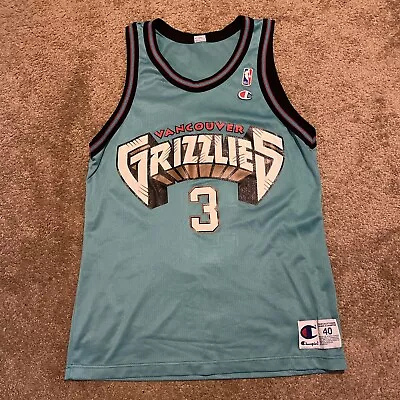 Vintage NBA Champion Vancouver Grizzlies Shareef Abdur-Rahim Jersey Size 40 Med • $174.99