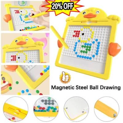 £3.78 • Buy Large Magnetic Drawing Board For Kids Erasable Colourful Scribble Writing Board-