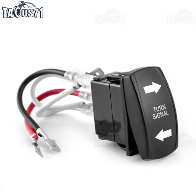 Blue LED Light Turn Signal Blinker Rocker Switch SPDT For ATV UTV Golf Cart 4Pin • $10.99