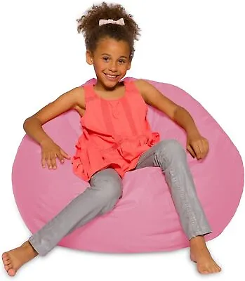 Posh Creations Bean Bag Chair For Kids Teens And Adults Includes Removable And • $219.74