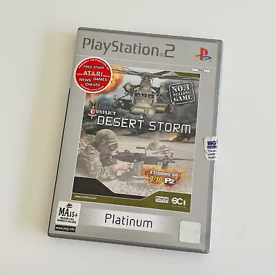 Conflict Desert Storm Sony PlayStation 2 PS2 Game PAL Platinum With Manual • $9.95