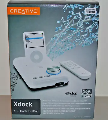 Creative Xdock X-Fi Sound Card Audio Dock Charger For All IPod Nano Mini SB0800. • $149.99