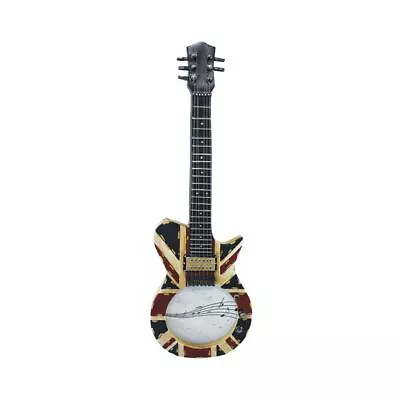 Guitar Shaped Distressed Union Jack Photo Frame - Fits 3.5  X 3.5  Photo • £14.95